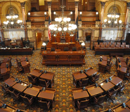 Candidates for Senate president emerge as Masterson campaigns for governor